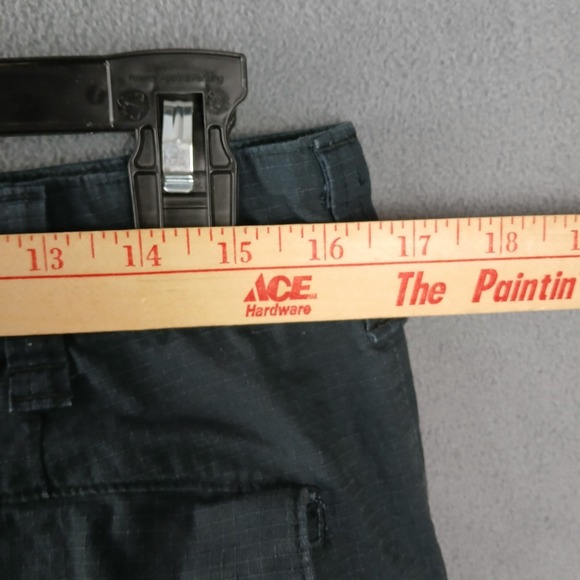 Nike SB Flex Cargo Pants Mens 30 Black Cotton Ripstop Straight Leg Skateboarding - Picture 8 of 9